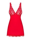 Koszula Obsessive Luvae Babydoll Red S-XL Obsessive