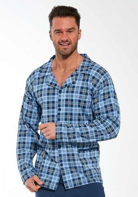 Piżama Cornette 114/60 dł/r 3XL-5XL rozpinana męska Cornette Piżama Cornette 114/60 dł/r 3XL-5XL rozpinana męska Cornette