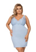 Lucia niebieska plus size - koszulka nocna