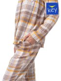 Piżama Key LNS 448 B23 Flanela 2XL-4XL rozpinana damska Key