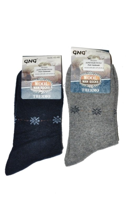 Skarpety GNG 7293 Thermo Wool Śnieżynka 39-46 GNG