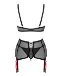 Komplet Obsessive Glandez Set With Garter Belt XS-2XL Obsessive