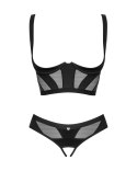 Komplet Obsessive Chic Amoria Crotchless Set XS-2XL Obsessive