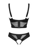 Komplet Obsessive Chic Amoria Crotchless Set XS-2XL Obsessive