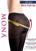 Rajstopy Mona Micro Push-Up 50 den 5-XL Mona